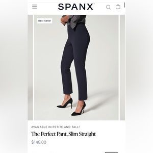 Spanx the perfect pant in black size medium